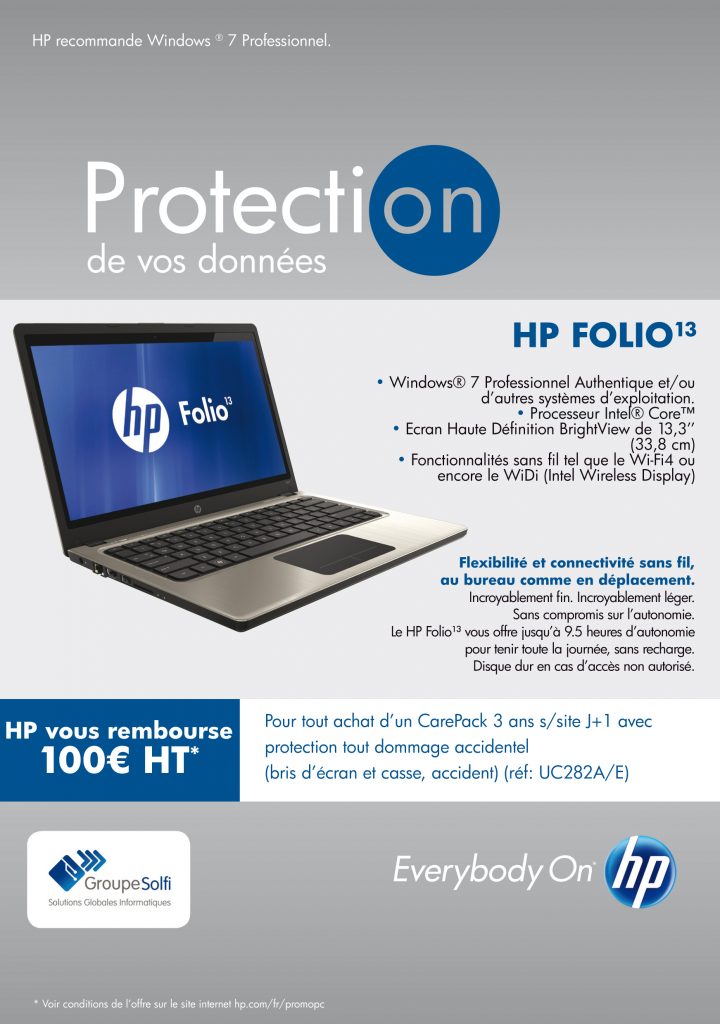 Dépliant HP Care Pack: Sécurisation des données