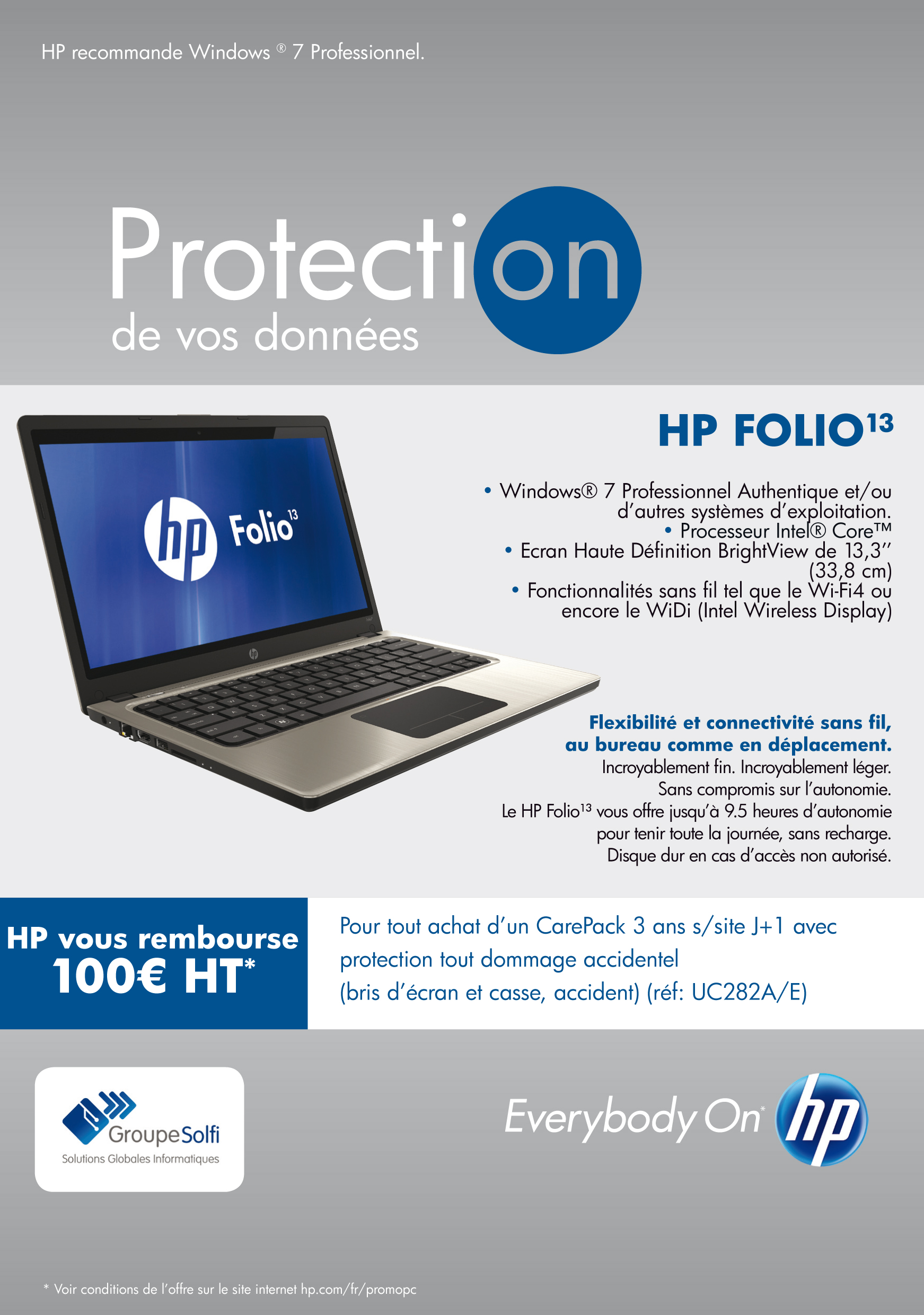 Dépliant HP Care Pack: Sécurisation des données
