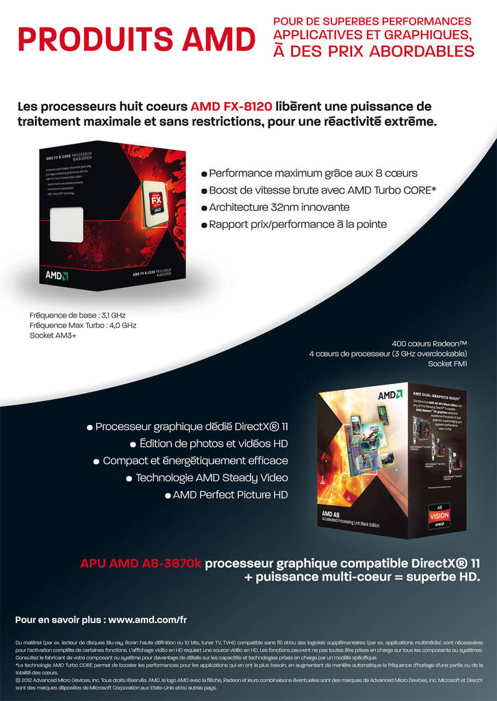Des procos AMD et beaucoup de coeurs