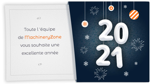Visuel bonne année 2021 - Facebook pour MachineryZone