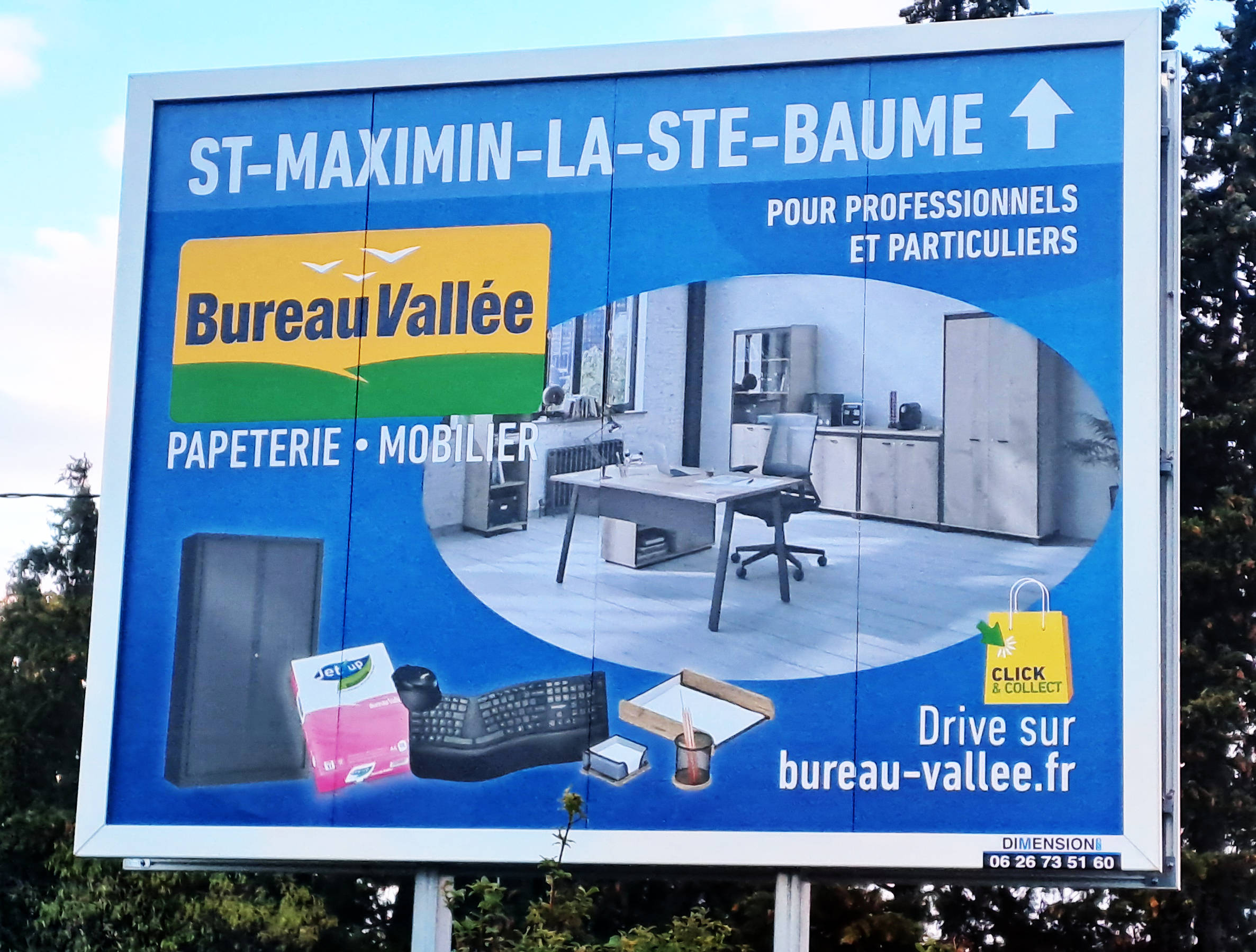 Visuel sur place
