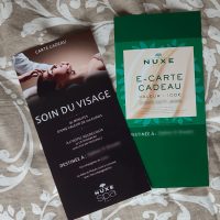 Cartes cadeaux Nuxe